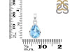 Blue Topaz Pendant BTZ-RDP-790.