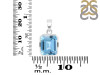 Blue Topaz Pendant BTZ-RDP-791.