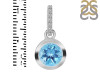 Blue Topaz & White Topaz Pendant BTZ-RDP-960-CZ-LOOP.