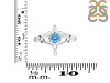 Blue Topaz Angel Ring BTZ-RDR-2150.