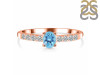 Blue Topaz & White Topaz Ring BTZ-RDR-2538.
