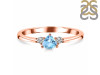 Blue Topaz  & White Topaz Ring BTZ-RDR-2543.
