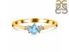 Blue Topaz  & White Topaz Ring BTZ-RDR-2543.