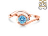 Blue Topaz & White Topaz Ring BTZ-RDR-2622.