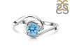 Blue Topaz & White Topaz Ring BTZ-RDR-2622.