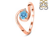 Blue Topaz & White Topaz Ring BTZ-RDR-2622.