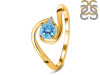 Blue Topaz & White Topaz Ring BTZ-RDR-2622.