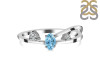 Blue Topaz & White Topaz Ring BTZ-RDR-2629.
