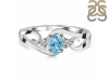 Blue Topaz & White Topaz Ring BTZ-RDR-2631.