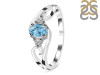 Blue Topaz & White Topaz Ring BTZ-RDR-2631.