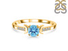 Blue Topaz & White Topaz Ring BTZ-RDR-2845.