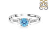 Blue Topaz & White Topaz Ring BTZ-RDR-2845.