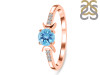Blue Topaz & White Topaz Ring BTZ-RDR-2845.