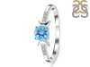 Blue Topaz & White Topaz Ring BTZ-RDR-2845.