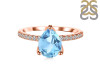Blue Topaz & White Topaz Ring BTZ-RDR-2860.