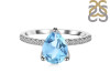 Blue Topaz & White Topaz Ring BTZ-RDR-2860.