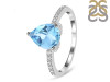 Blue Topaz & White Topaz Ring BTZ-RDR-2860.