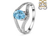 Blue Topaz Ring BTZ-RDR-9.