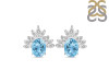 Blue Topaz & White Topaz Stud Earring BTZ-RE-71.
