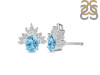 Blue Topaz & White Topaz Stud Earring BTZ-RE-71.