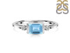 Blue Topaz & White Topaz Ring BTZ-RR-135.