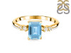 Blue Topaz & White Topaz Ring BTZ-RR-139.