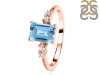 Blue Topaz & White Topaz Ring BTZ-RR-139.