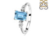 Blue Topaz & White Topaz Ring BTZ-RR-139.