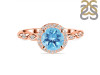 Blue Topaz & White Topaz Ring BTZ-RR-267.