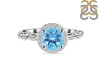 Blue Topaz & White Topaz Ring BTZ-RR-267.
