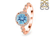 Blue Topaz & White Topaz Ring BTZ-RR-267.