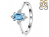 Blue Topaz & White Topaz Ring BTZ-RR-275.
