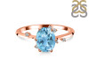 Blue Topaz & White Topaz Ring BTZ-RR-318.