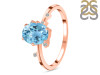 Blue Topaz & White Topaz Ring BTZ-RR-318.
