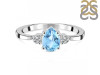 Blue Topaz & White Topaz Ring BTZ-RR-335.