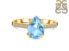 Blue Topaz & White Topaz Ring BTZ-RR-344A.