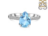 Blue Topaz & White Topaz Ring BTZ-RR-344A.