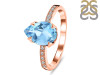 Blue Topaz & White Topaz Ring BTZ-RR-344A.