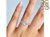 Blue Topaz & White Topaz Ring BTZ-RR-344A.