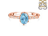 Blue Topaz & White Topaz Ring BTZ-RR-35.