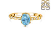 Blue Topaz & White Topaz Ring BTZ-RR-35.
