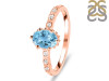 Blue Topaz & White Topaz Ring BTZ-RR-35.
