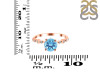 Blue Topaz & White Topaz Ring BTZ-RR-426.