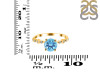 Blue Topaz & White Topaz Ring BTZ-RR-426.