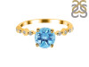 Blue Topaz & White Topaz Ring BTZ-RR-426.