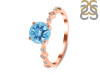 Blue Topaz & White Topaz Ring BTZ-RR-426.