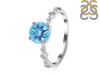 Blue Topaz & White Topaz Ring BTZ-RR-426.