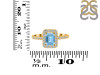 Blue Topaz & White Topaz Ring BTZ-RR-432.