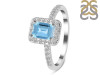 Blue Topaz & White Topaz Ring BTZ-RR-432.