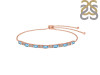 Blue Topaz & White Topaz Bracelet BTZ-RDB-133.